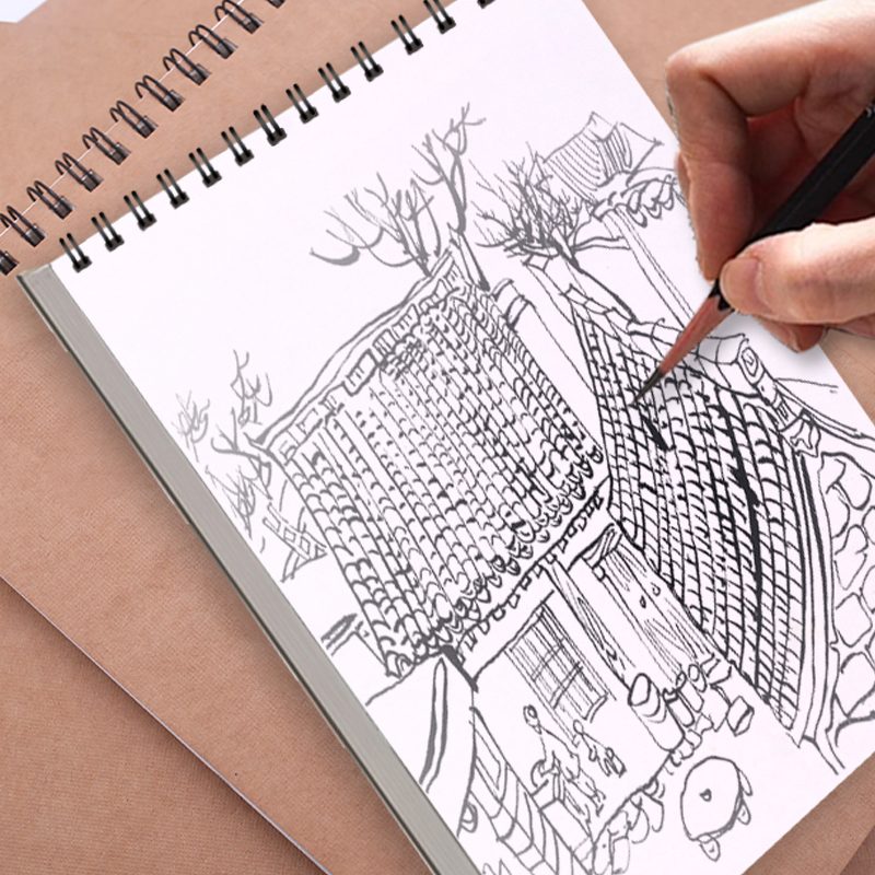 Top Spiral Kraft Paper Sketchbook