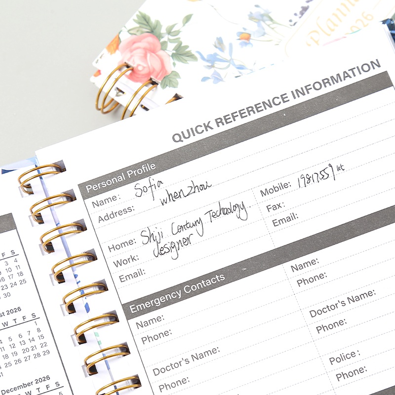 Minimalist Annual Planner Notebook